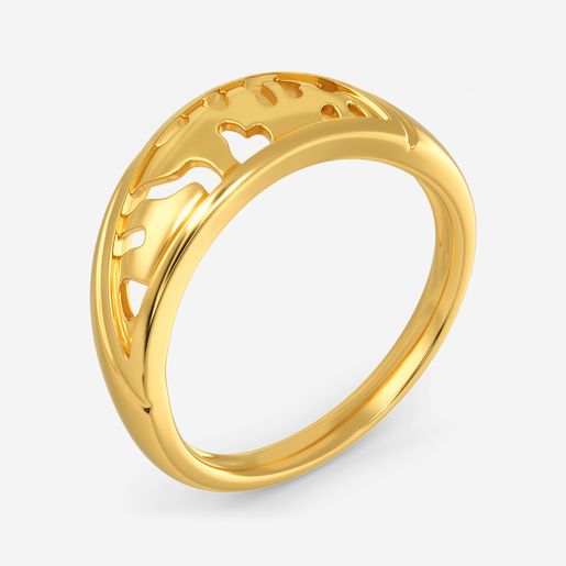 Wild Elegance Gold Rings