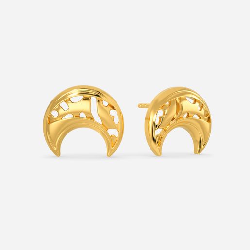 Wild Elegance Gold Earrings