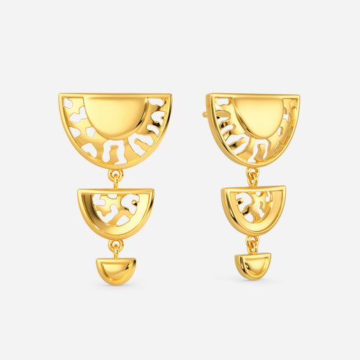 Feline Fever Gold Earrings