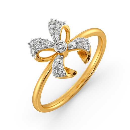 Dramatic Bows Diamond Rings