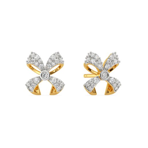 Dramatic Bows Diamond Earrings