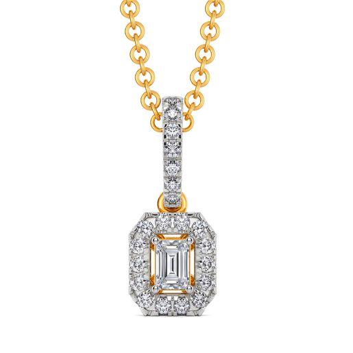 Broad Quad Diamond Pendants