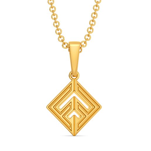 Short Styled Gold Pendants