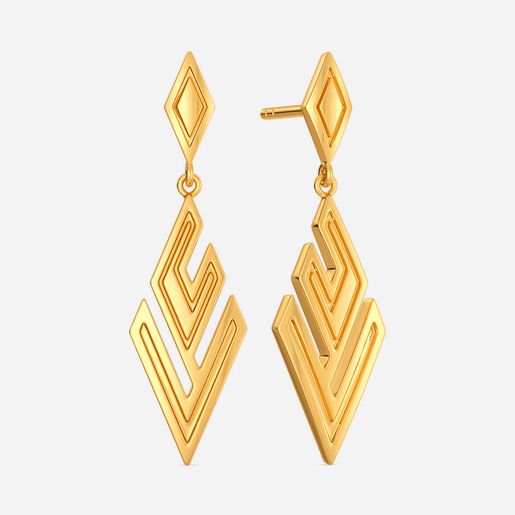 Cut It Short Gold Earrings