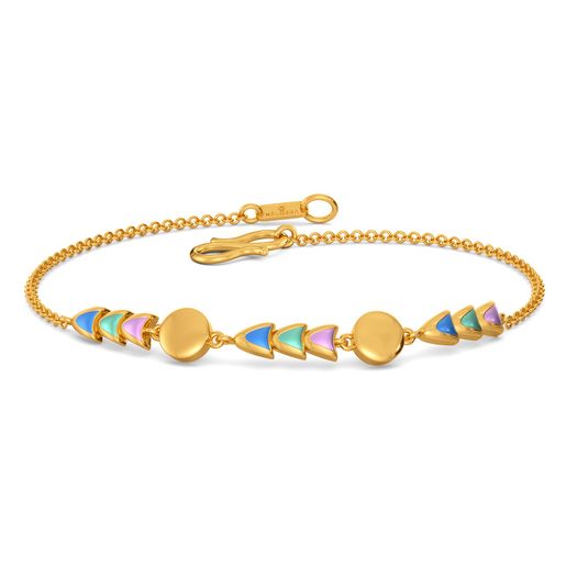 Psychedelic 70s Gold Bracelets