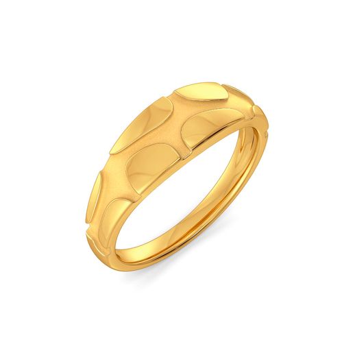 Curl Unfurl II Gold Rings