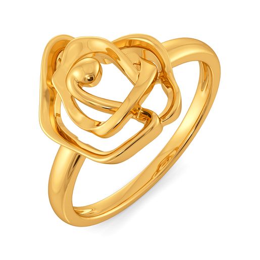 Gothic Roses Gold Rings