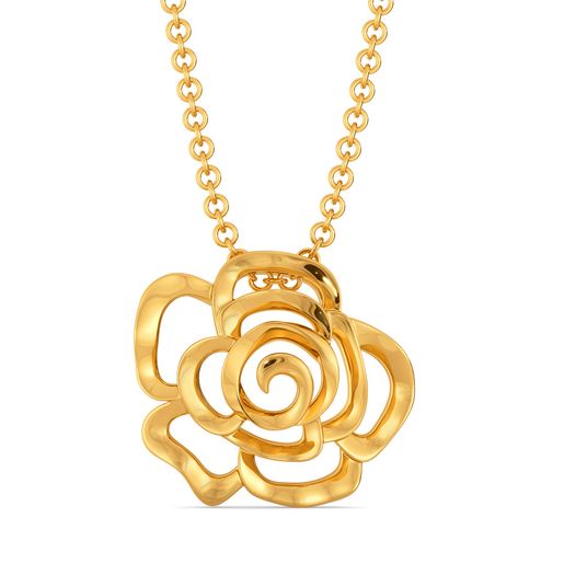 Blooming Florals Gold Pendants