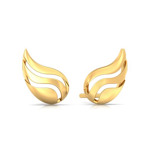 Pretty in Paisley Gold Earrings