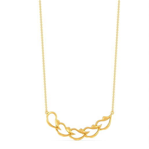 Ripple of Romance Gold Necklaces