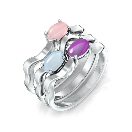 Zigzagger Gemstone Rings