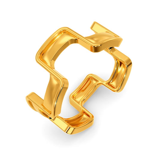 So Very Drapey  Gold Rings