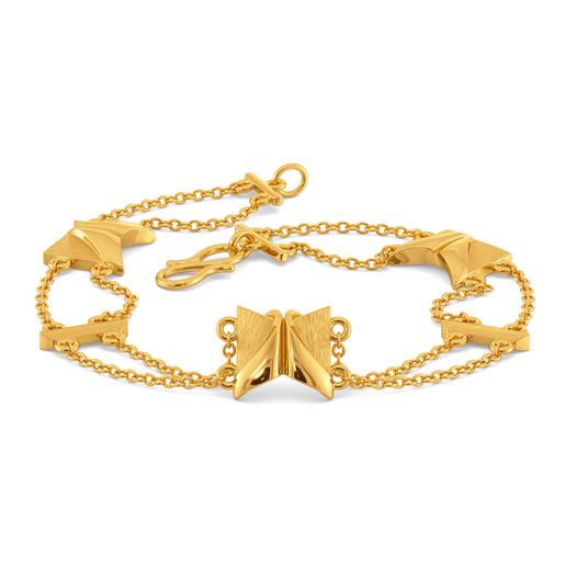 Elevated Edge Gold Bracelets