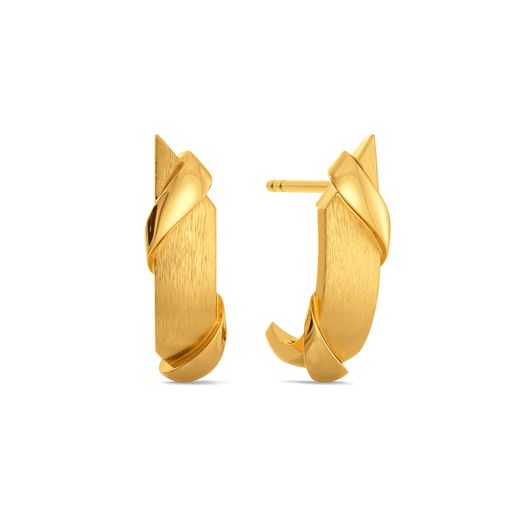 Elevated Edge Gold Earrings