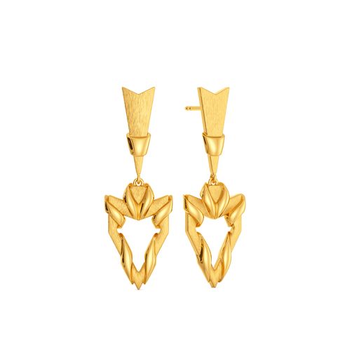 Damsel in Charge Gold Earrings
