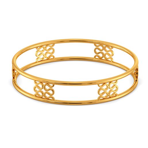 Knit Lit Gold Bangles