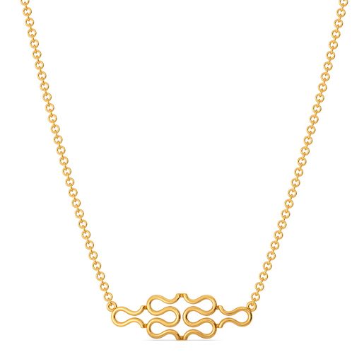 Knot On Gold Necklaces