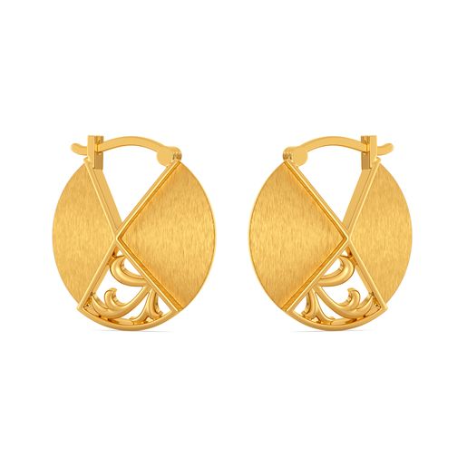 Vintage Splice Gold Earrings