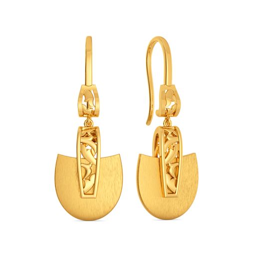 Posh Collar Gold Earrings