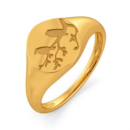 Nature At Work Gold Rings