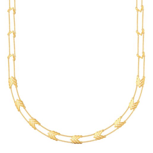 Calm Candors Gold Necklaces