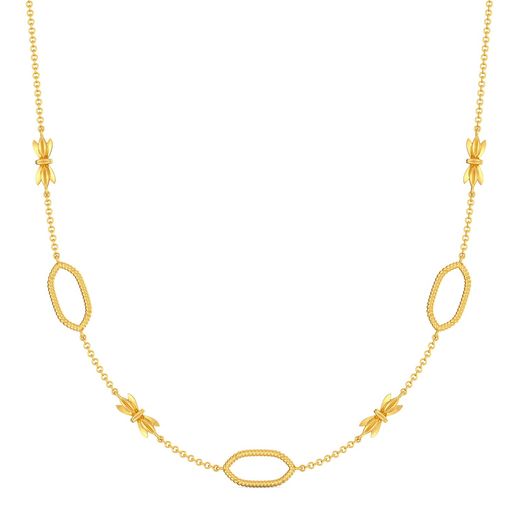 Bow Baroque Gold Necklaces