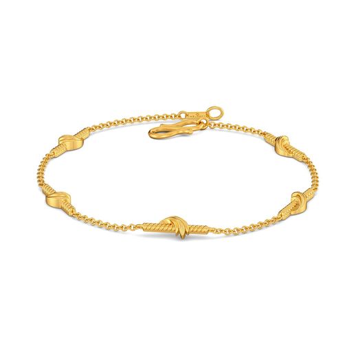 Greek Guilloche Gold Bracelets