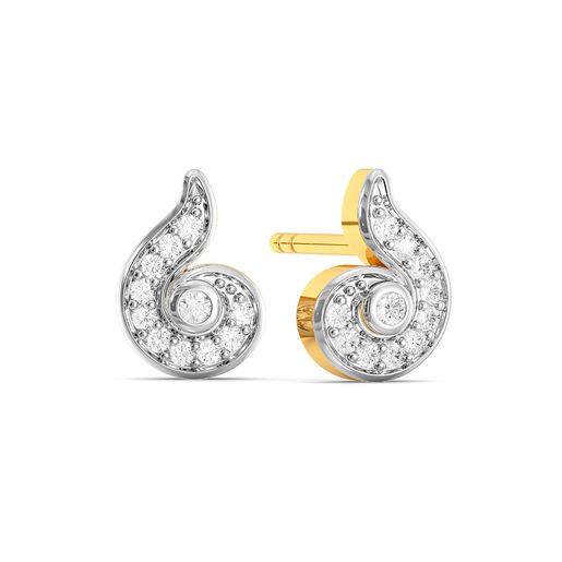 Swirl Twirl Diamond Earrings