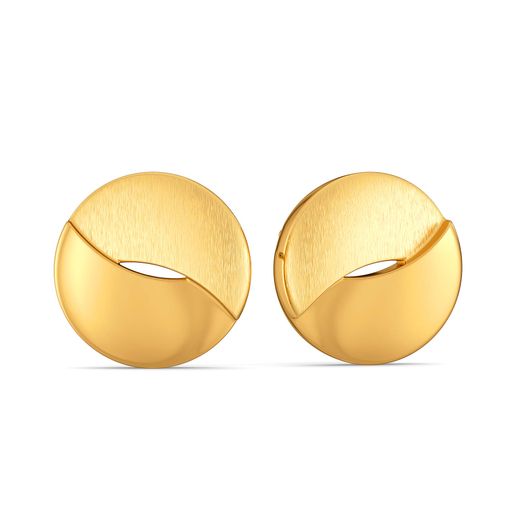 Just in Sequin Gold Earrings