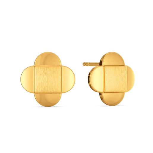 Business Sequins Gold Earrings