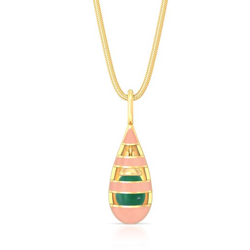 Bayadere Stripes Gemstone Pendants