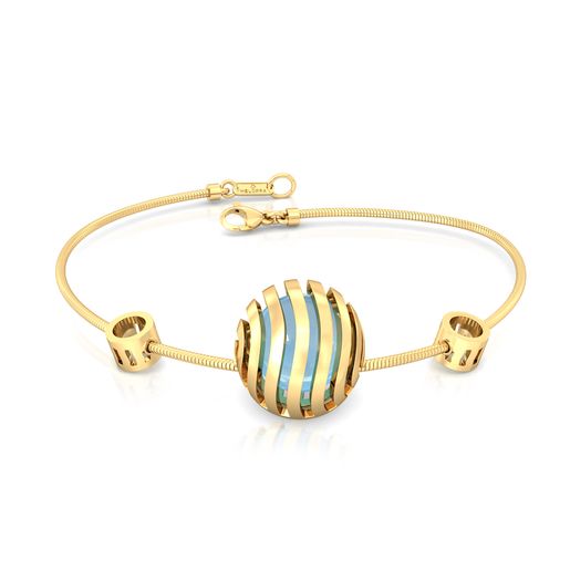 Wavy Blue Gemstone Bracelets