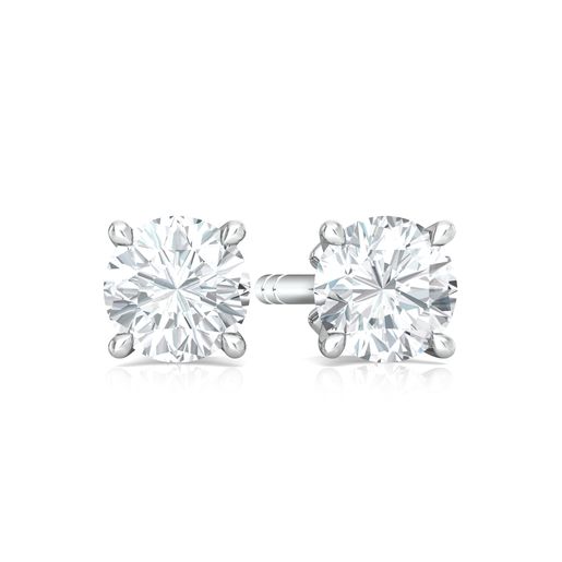 Sassy Solitaire Diamond Earrings