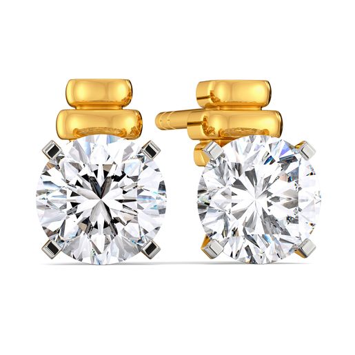 Solitaire Search Diamond Earrings
