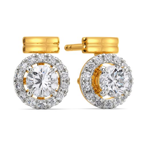 Poised Spheres Diamond Earrings