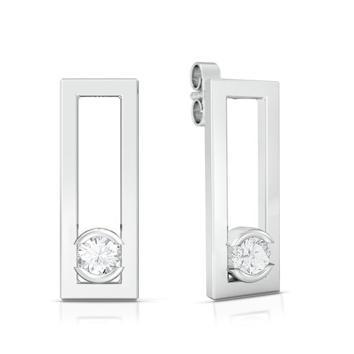 Framed brilliance Diamond Earrings