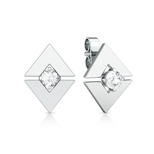 Mirror image Diamond Earrings