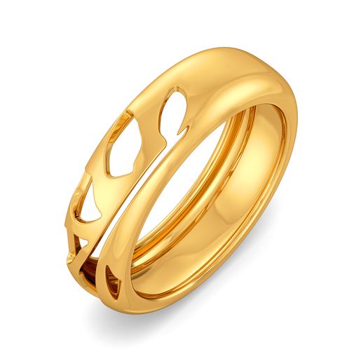 Silky Slinky Gold Rings