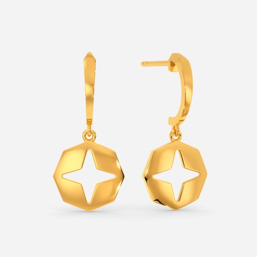 Organic Touch Gold Earrings