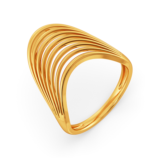 Drape a Shimmer Gold Rings