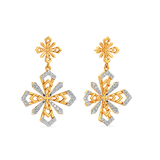 Petal Glow Diamond Earrings