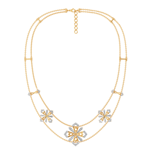 Petal Glow Diamond Necklaces