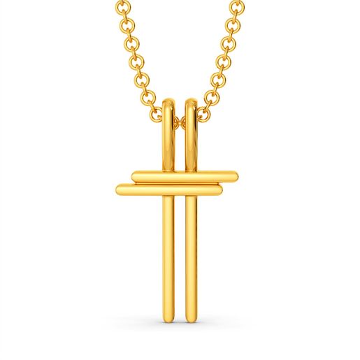 Lean Layers Gold Pendants