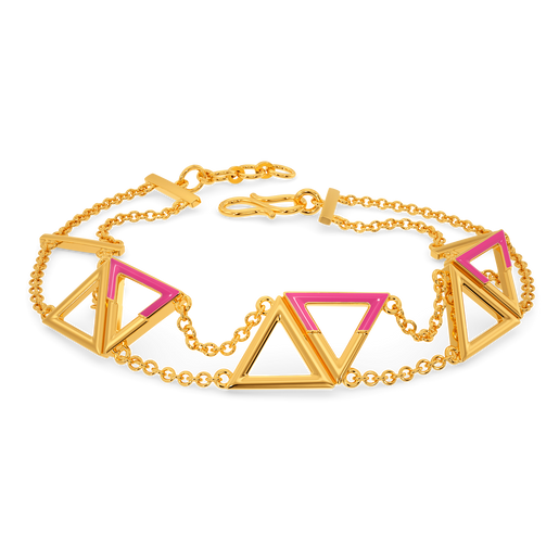 Pink Perfection Gold Bracelets