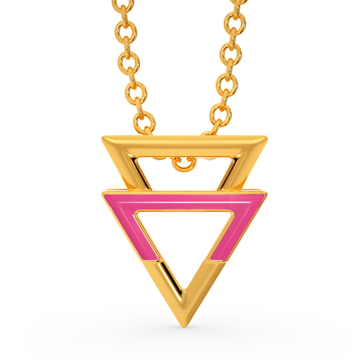 Pink Perfection Gold Pendants
