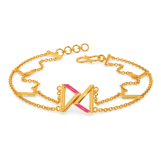 Blush Twist Gold Bracelets