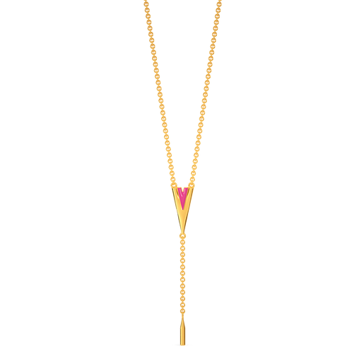 Pink Rhapsodies Gold Necklaces