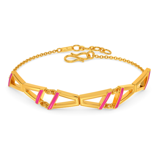 Pink Domination Gold Bracelets