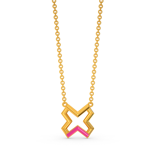 Pink Romance Gold Necklaces