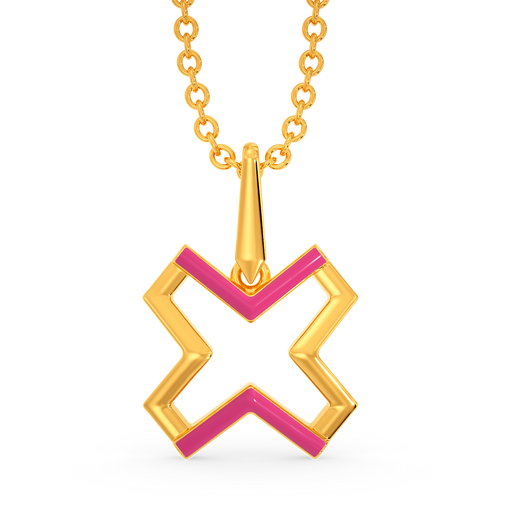 Roseate Romance Gold Pendants